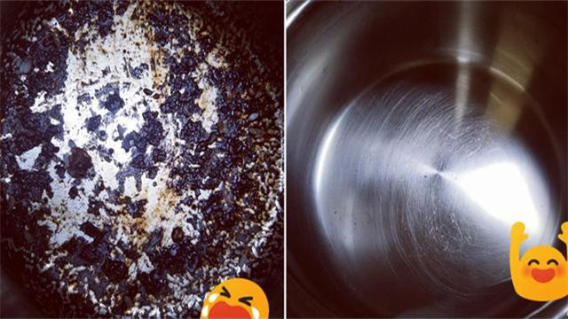 What to do if the bottom of the pot is burnt?